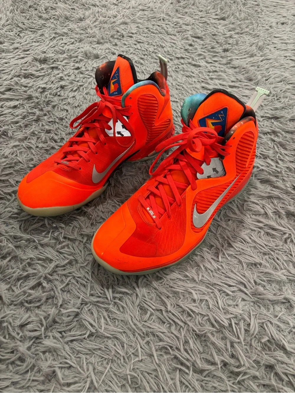 Nike LeBron 9 Big Bang 2022 Total Orange Men's Size 15 DH8006-800 Streetwear